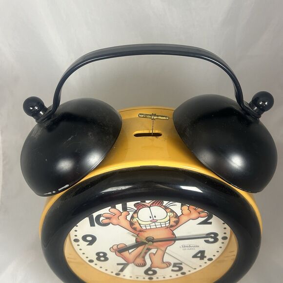 Vintage Garfield Alarm Clock 1978 Sunbeam 14” Windup Tested Working - Picture 3 of 9